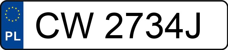 Numer rejestracyjny CW 2734J posiada BMW 116D - CW2734J