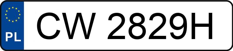 Numer rejestracyjny CW 2829H posiada BMW X5 MR`23 E6d G05 xDrive40i Step - CW2829H