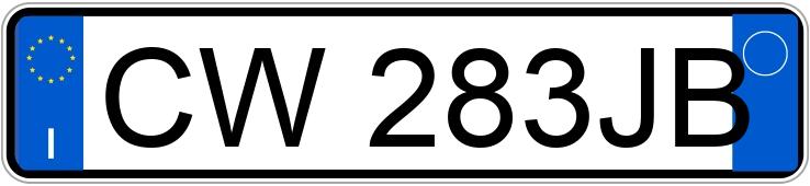 Numer rejestracyjny CW283JB posiada TOYOTA Avensis 2a serie Numer rejestracyjny CW283JB posiada TOYOTA Avensis 2a serie