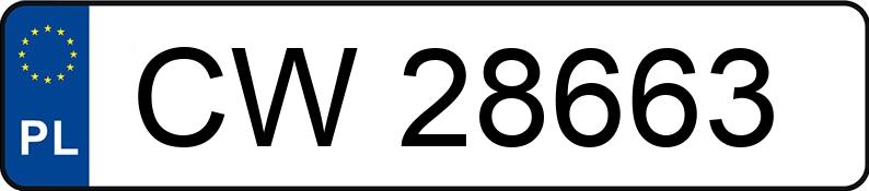 Numer rejestracyjny CW 28663 posiada Bmw X3 - CW28663