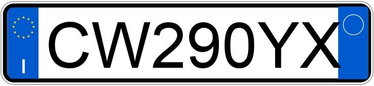 Numer rejestracyjny CW290YX posiada FORD Fiesta 5a serie