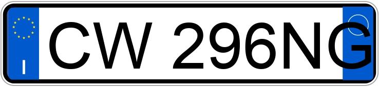 Numer rejestracyjny CW296NG posiada FIAT Panda 2a serie Numer rejestracyjny CW296NG posiada FIAT Panda 2a serie