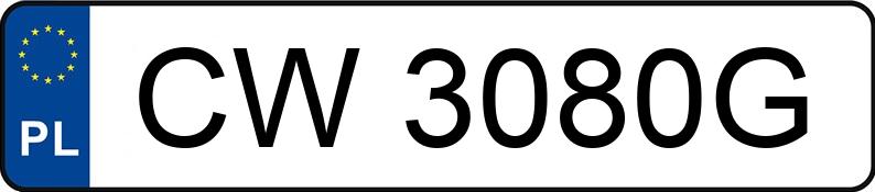 Numer rejestracyjny CW 3080G posiada OPEL Astra II 1.6 MR`98 Comfort - CW3080G Numer rejestracyjny CW 3080G posiada OPEL Astra II 1.6 MR`98 Comfort - CW3080G