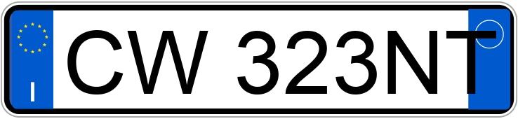 Numer rejestracyjny CW323NT posiada LANCIA Ypsilon