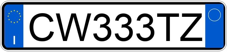 Numer rejestracyjny CW333TZ posiada SMART fortwo 1a serie