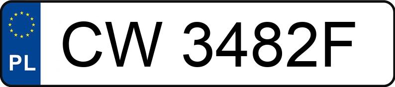 Numer rejestracyjny CW 3482F posiada BMW 318D - CW3482F