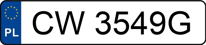 Numer rejestracyjny CW 3549G posiada BMW 525D - CW3549G Numer rejestracyjny CW 3549G posiada BMW 525D - CW3549G