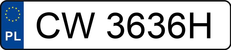 Numer rejestracyjny CW 3636H posiada LAND ROVER RANGE ROVER - CW3636H