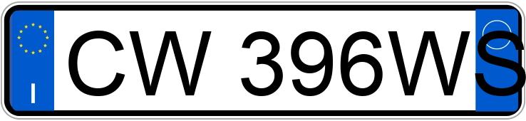 Numer rejestracyjny CW396WS posiada BMW Serie 5 Numer rejestracyjny CW396WS posiada BMW Serie 5