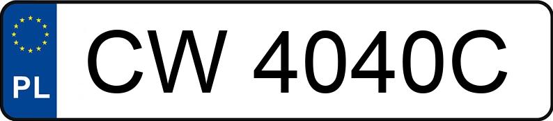 Numer rejestracyjny CW 4040C posiada BMW 530 Gran Turismo Diesel DPF MR`13 E5 F07 xDrive Steptronic - CW4040C