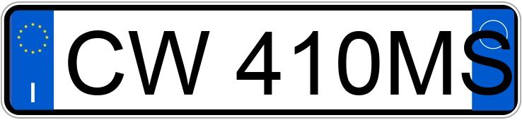 Numer rejestracyjny CW410MS posiada AUDI A3 2a serie Numer rejestracyjny CW410MS posiada AUDI A3 2a serie