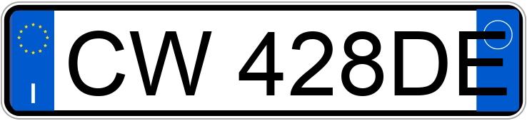 Numer rejestracyjny CW428DE posiada FORD Fiesta 5a serie