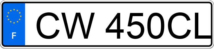 Numer rejestracyjny CW450CL posiada NISSAN NOTE