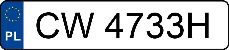 Numer rejestracyjny CW 4733H posiada BMW 330I - CW4733H