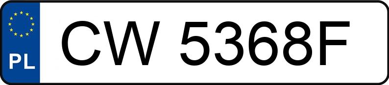 Numer rejestracyjny CW 5368F posiada TOYOTA COROLLA - CW5368F Numer rejestracyjny CW 5368F posiada TOYOTA COROLLA - CW5368F