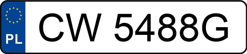 Numer rejestracyjny CW 5488G posiada AUDI A6 Avant 2.0 TDi MR`11 E5 4G A6 Avant 2.0 TDi MR`11 E5 4G - CW5488G