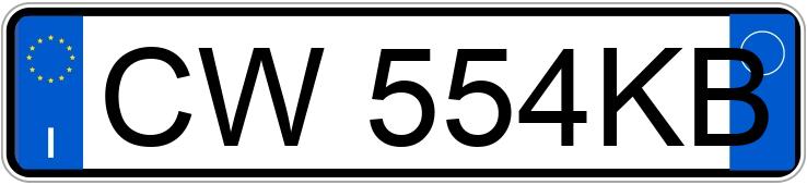 Numer rejestracyjny CW554KB posiada MERCEDES Classe E