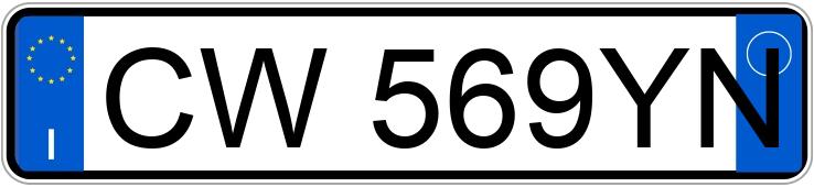 Numer rejestracyjny CW569YN posiada CITROEN C3 1a serie