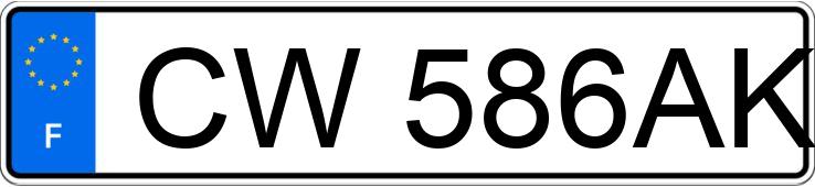Numer rejestracyjny CW586AK posiada AUDI A4