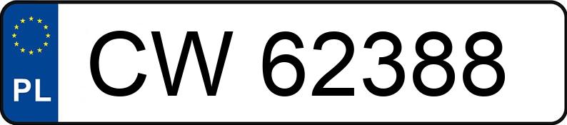 Numer rejestracyjny CW62388 posiada BMW 320 Diesel Kat. MR`01 E3 E46 320 Diesel Kat. MR`01 E3 E46