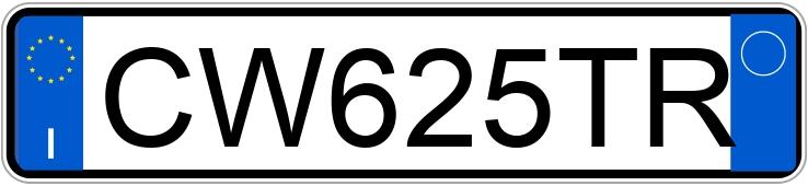 Numer rejestracyjny CW625TR posiada AUDI A3 2a serie