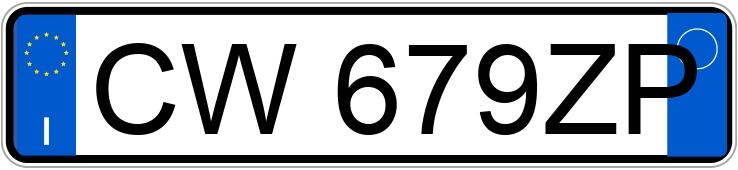 Numer rejestracyjny CW679ZP posiada BMW Serie 1