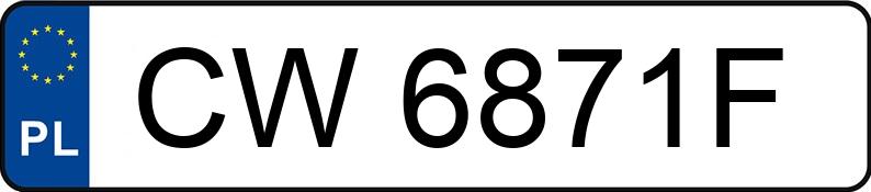 Numer rejestracyjny CW 6871F posiada HYUNDAI KONA - CW6871F