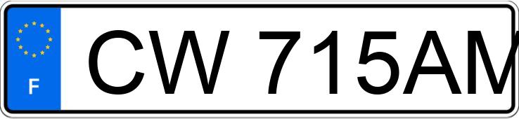 Numer rejestracyjny CW715AM posiada CITROEN C3 II
