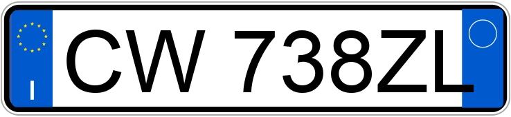 Pirat drogowy w pojeździe o numerach rejestracyjnych CW738ZL