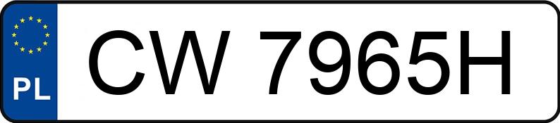 Numer rejestracyjny CW 7965H posiada BMW 520 - CW7965H