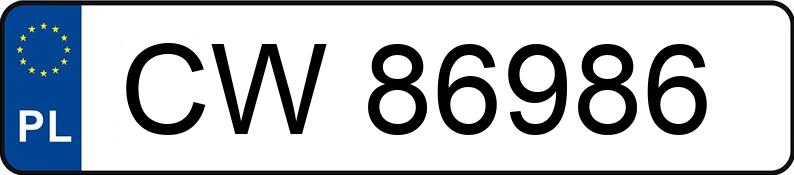 Numer rejestracyjny CW 86986 posiada OPEL ASTRA - CW86986