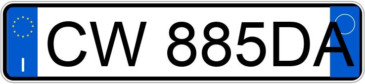Numer rejestracyjny CW885DA posiada CITROEN C3 1a serie Numer rejestracyjny CW885DA posiada CITROEN C3 1a serie