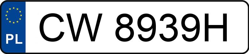 Numer rejestracyjny CW 8939H posiada JAGUAR XF 3.0 Diesel MR`12 E5 Portfolio - CW8939H