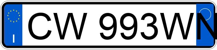 Numer rejestracyjny CW993WN posiada FORD Focus 2-Focus C-Max