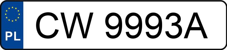 Numer rejestracyjny CW 9993A posiada FIAT 126 ELX Maluch SX - CW9993A Numer rejestracyjny CW 9993A posiada FIAT 126 ELX Maluch SX - CW9993A