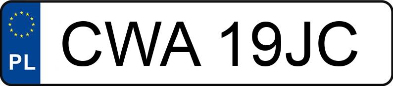 Numer rejestracyjny CWA 19JC posiada VOLKSWAGEN GOLF 1.8 KAT - CWA19JC Numer rejestracyjny CWA 19JC posiada VOLKSWAGEN GOLF 1.8 KAT - CWA19JC