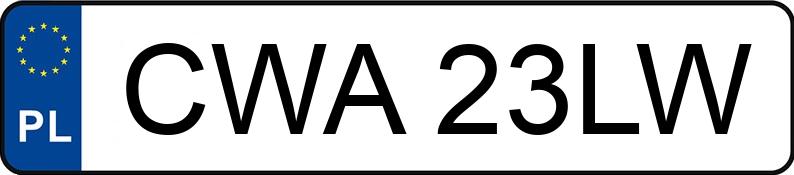 Numer rejestracyjny CWA 23LW posiada VOLKSWAGEN Passat B6 2.0 TDI MR`05 E4 Trendline - CWA23LW