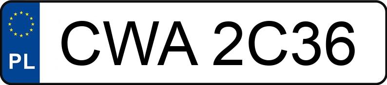 Registreringsnummeret CWA 2C36 har SEAT Altea XL 1.9 TDI MR`07 E4 5P1 Reference - CWA2C36 Registreringsnummeret CWA 2C36 har SEAT Altea XL 1.9 TDI MR`07 E4 5P1 Reference - CWA2C36