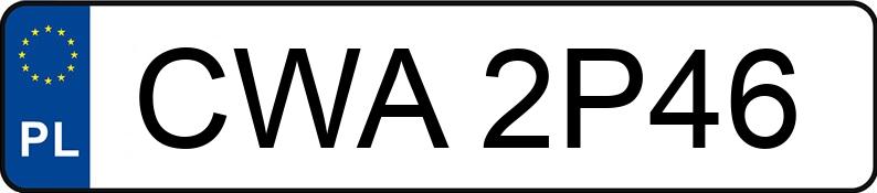 Numer rejestracyjny CWA 2P46 posiada CITROEN C5 Aircross MR`18 E6.3 Live - CWA2P46