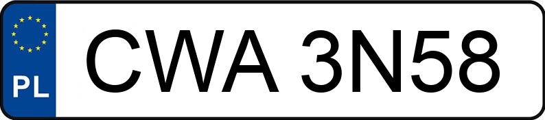 Numer rejestracyjny CWA 3N58 posiada MERCEDES-BENZ CL 500 MR`06 E4 216 CL 500 MR`06 E4 216 - CWA3N58