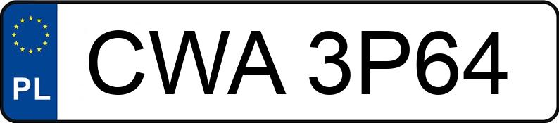 Numer rejestracyjny CWA 3P64 posiada OPEL Meriva II MR`14 E6 Enjoy (M6) - CWA3P64