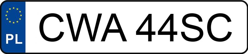 Numer rejestracyjny CWA 44SC posiada RENAULT R 19 1.8 MR`93 S Elysee - CWA44SC