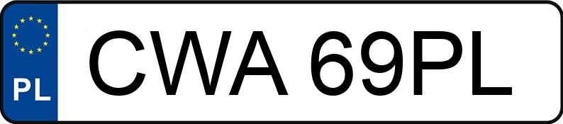 Numer rejestracyjny CWA 69PL posiada SKODA Fabia 1.4 MR`05 E4 Ambiente+ - CWA69PL Numer rejestracyjny CWA 69PL posiada SKODA Fabia 1.4 MR`05 E4 Ambiente+ - CWA69PL