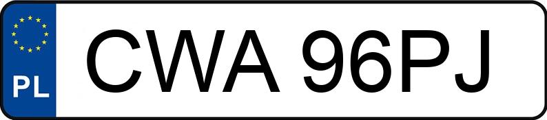 Numer rejestracyjny CWA 96PJ posiada BMW 330 Diesel Kat. MR`01 E3 E46 X - CWA96PJ Numer rejestracyjny CWA 96PJ posiada BMW 330 Diesel Kat. MR`01 E3 E46 X - CWA96PJ
