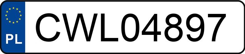 Numer rejestracyjny CWL 04897 posiada AUDI A4 2.0 Kat. MR`00 E3 8E A4 2.0 Kat. MR`00 E3 8E - CWL04897