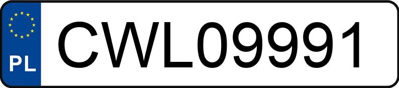 Numer rejestracyjny CWL 09991 posiada RENAULT LAGUNA 1.8 KAT - CWL09991