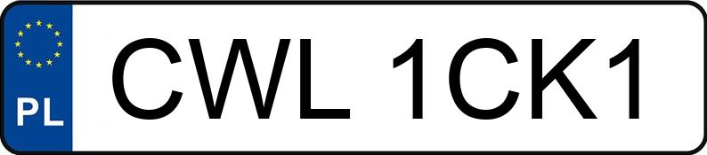 Numer rejestracyjny CWL 1CK1 posiada KAWASAKI ER-6N - CWL1CK1
