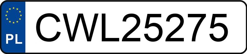 Numer rejestracyjny CWL 25275 posiada AUDI A4 Avant 2.0 Kat. MR`00 E3 8E A4 Avant 2.0 Kat. MR`00 E3 8E - CWL25275