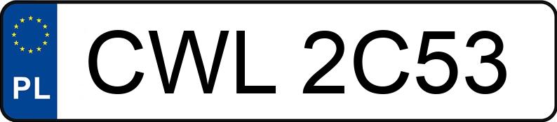 Numer rejestracyjny CWL 2C53 posiada HONDA Civic 1.4i MR`95 iS - CWL2C53