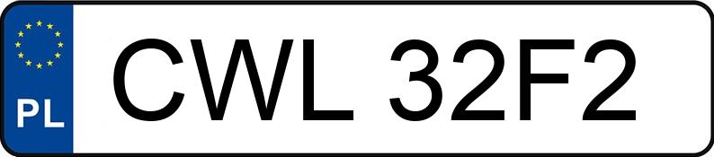 O número de registro CWL 32F2 tem MERCEDES-BENZ 250 D 124 250TD - CWL32F2